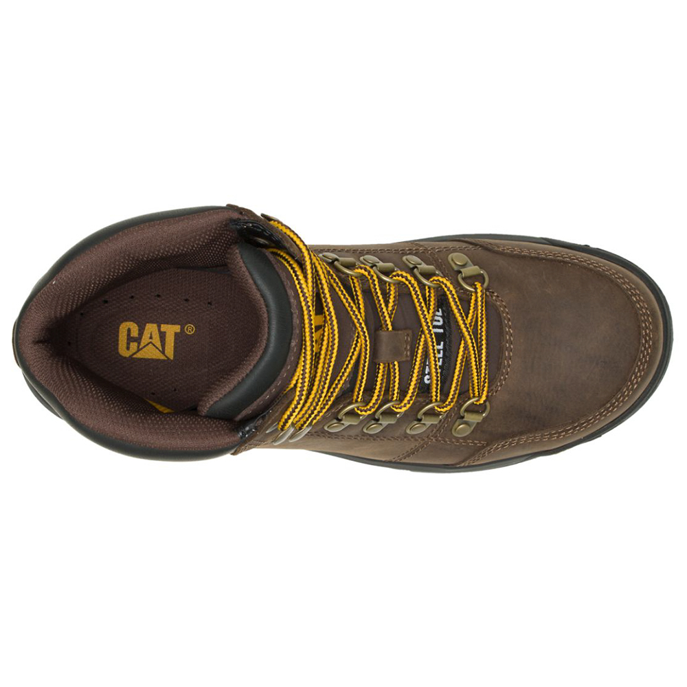 CAT Men's Work Boots with Outline Steel Toe from Columbia Safety